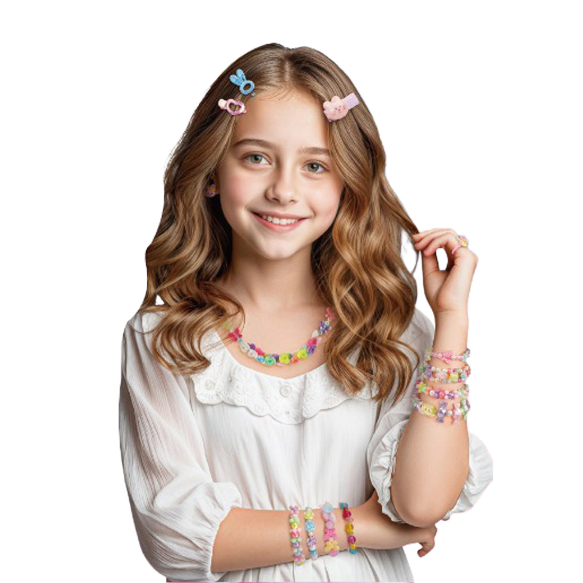 Kit creativo per realizzare braccialetti di perle