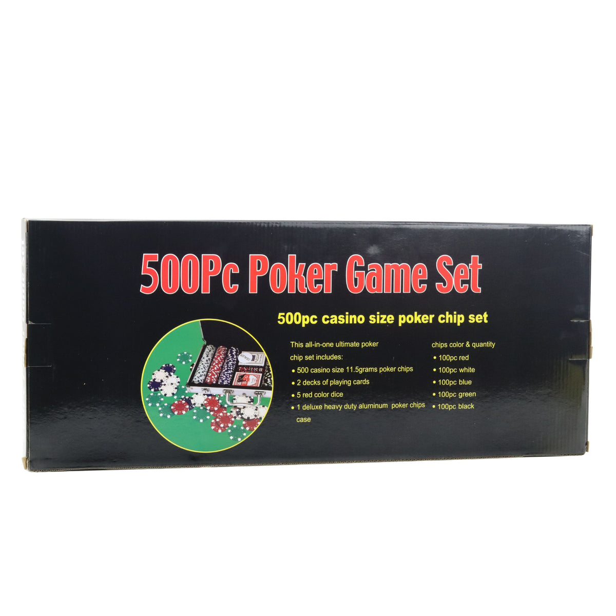 Professional Poker Set Aluminum Case 500 Pcs.