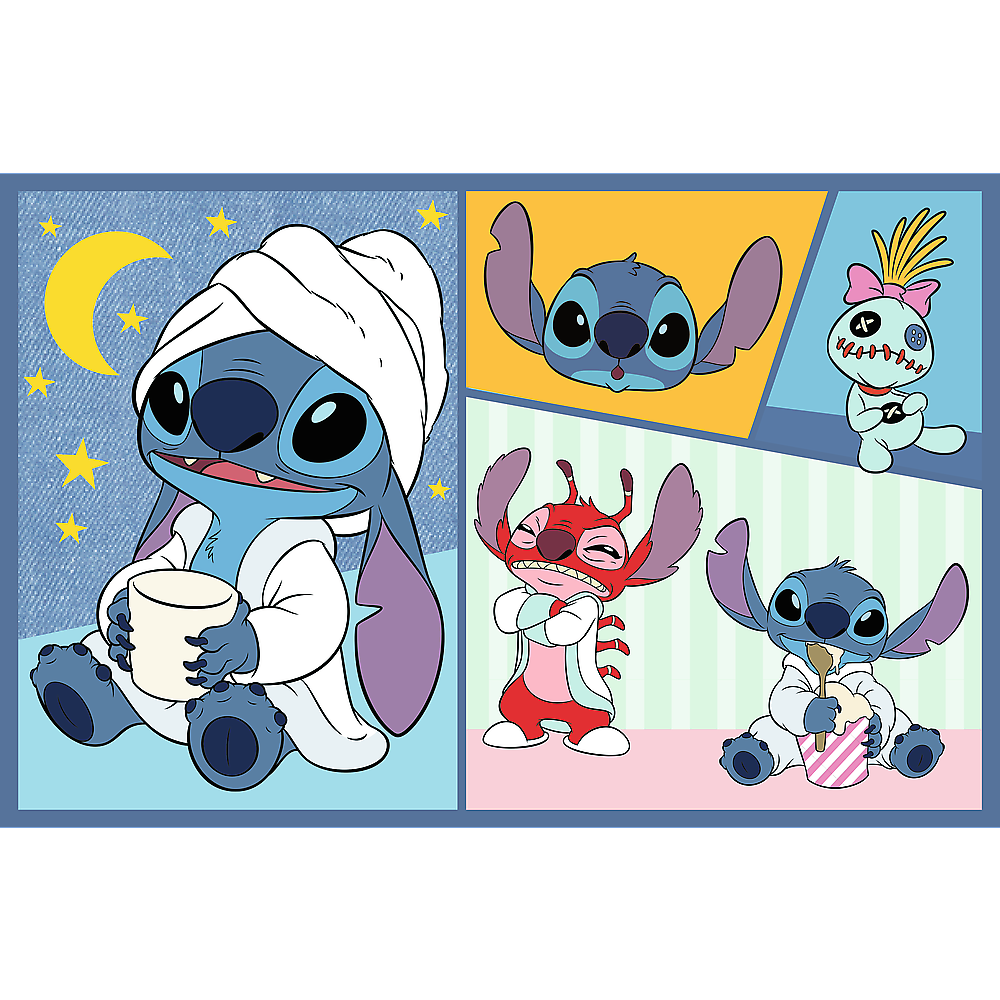 Puzzle 2x70 There's No Boredom With Stitch Disney Lilo Stitch Trefl 34444