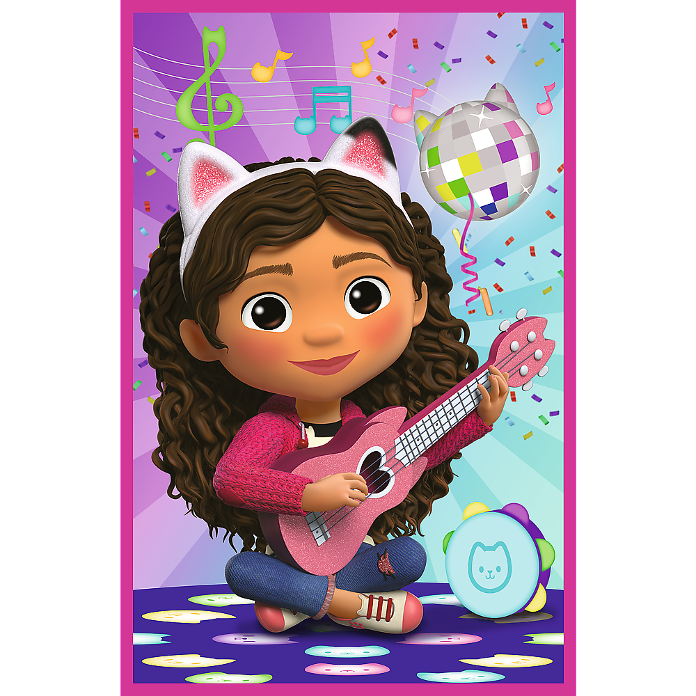 Puzzle 3x50 - Incontra Gabby e la casa delle bambole Gabbys Trefl 34876