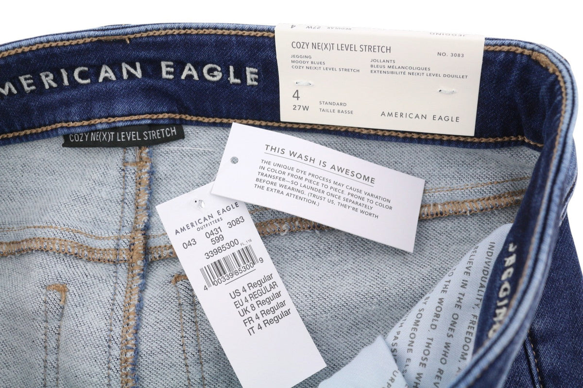 American Eagle Outfitters Jegging Cosy Women Jeansstretch Moody Blues Faded