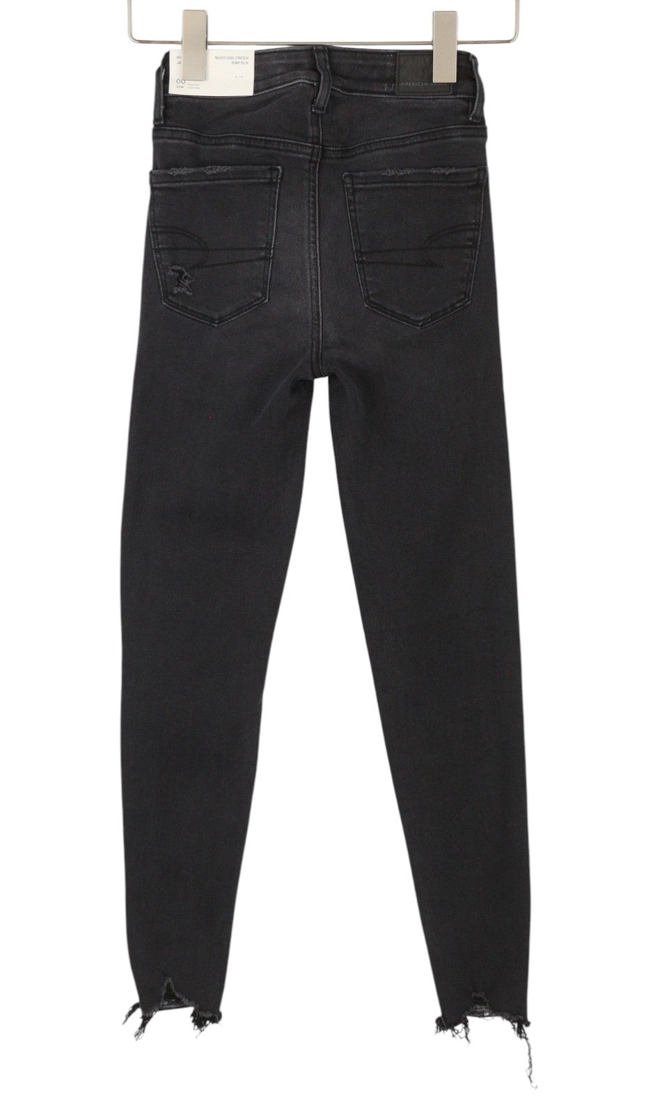 Outfitters American Eagle Hi-rise Jegging Women Jeansraven Black Distress