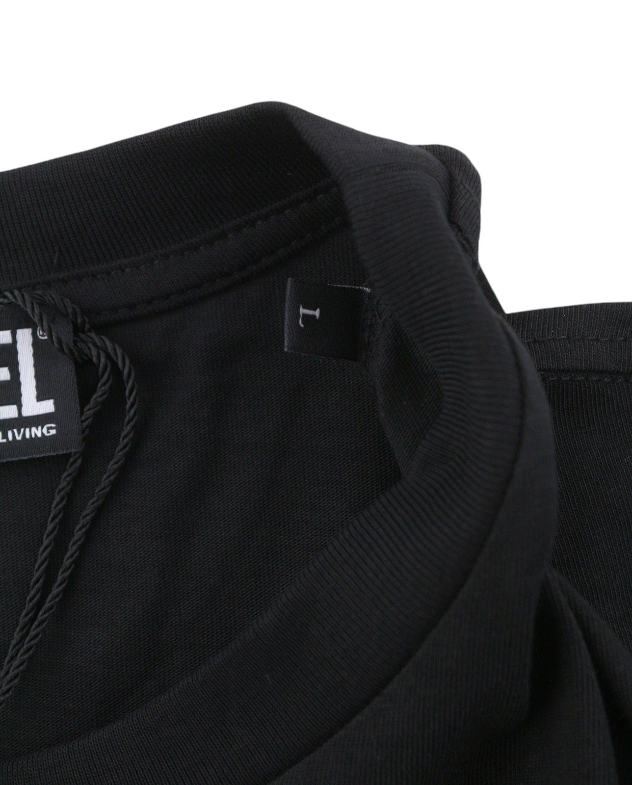 Diesel T-just-k30 Men T-shirtblack Cotton Tricot Crew Neck Short Sleeve