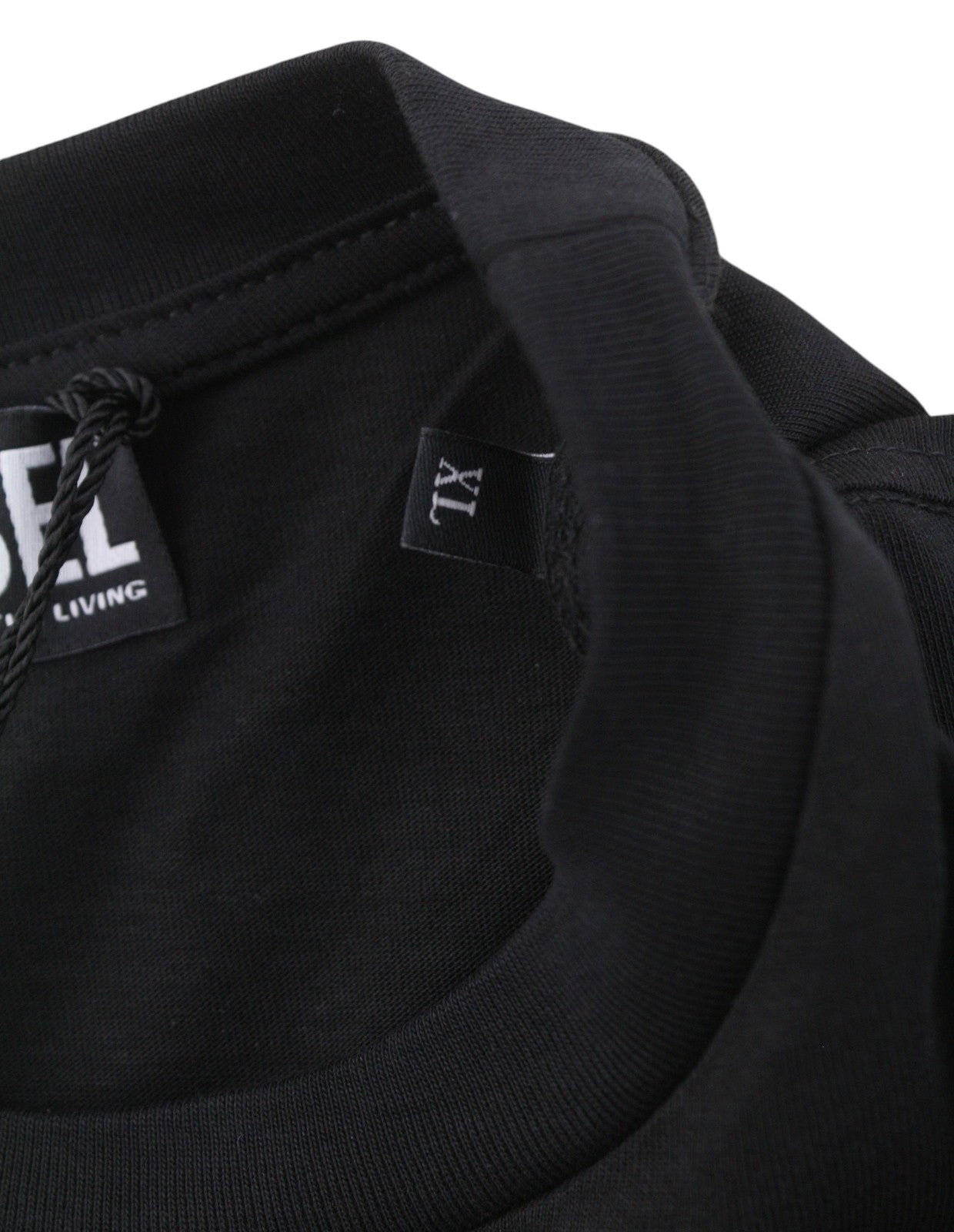 Diesel T-just-k30 Men T-shirtblack Cotton Tricot Crew Neck Short Sleeve