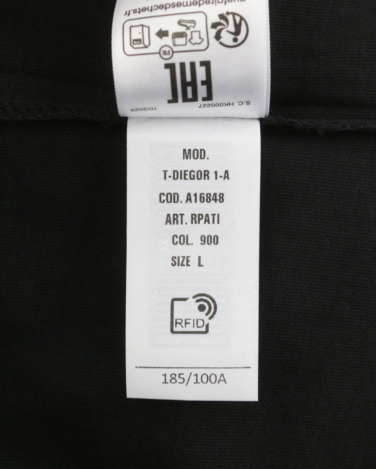 Diesel T-diegor 1-a Men T-shirtblack Cotton Tricot Crew Neck Short Sleeve