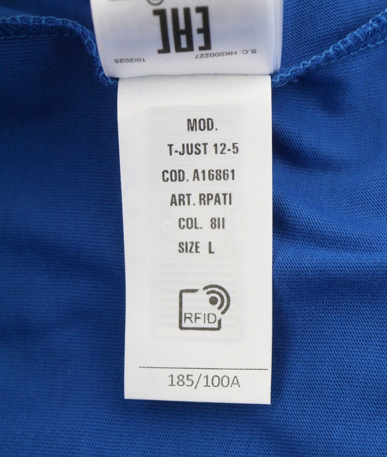 Diesel T-just 12-5 Men T-shirtblue Cotton Tricot Short Sleeved