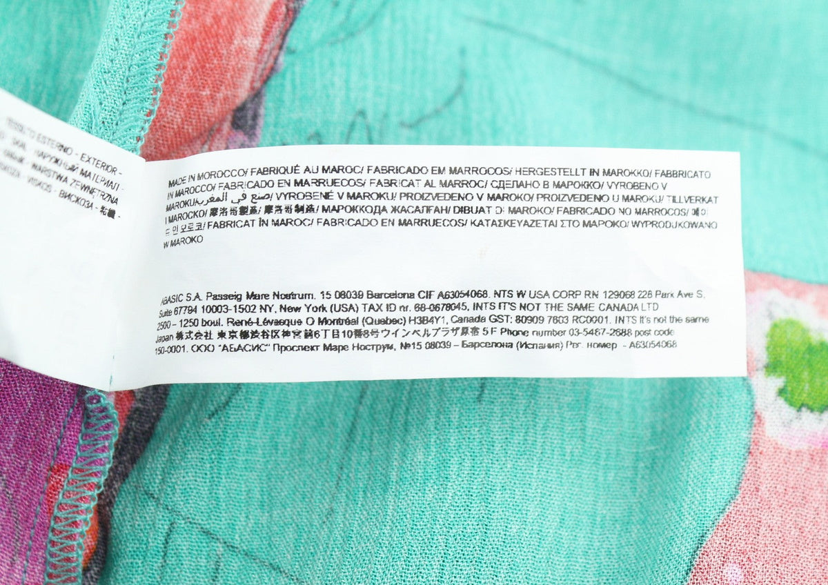 Desigual Vest Pahoa női ruha, virágmintás, fodros nyakkivágású, osztott Midi