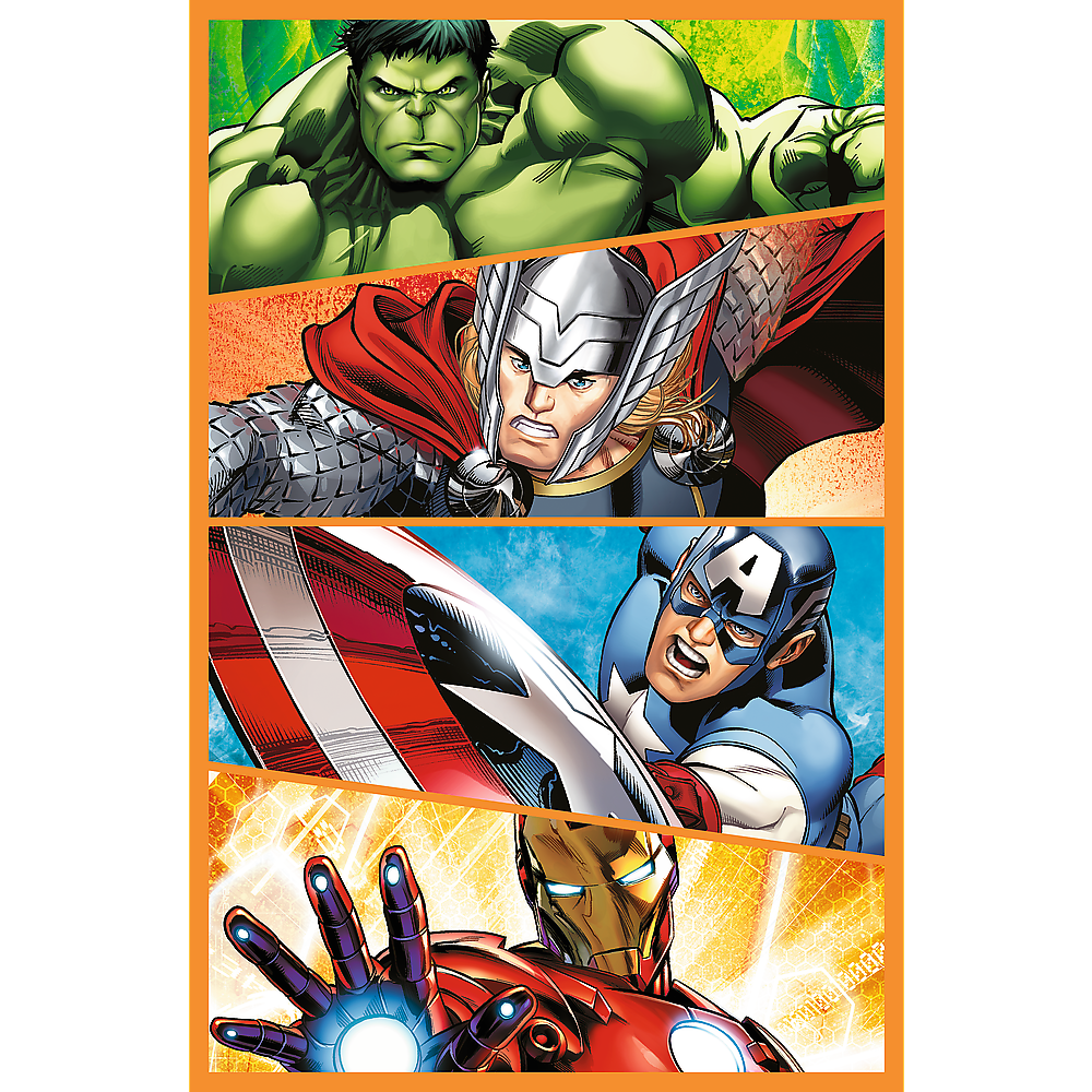 Puzzle - 3x80 - Days Full Of Action - Disney Marvel The Avengers Trefl 34883