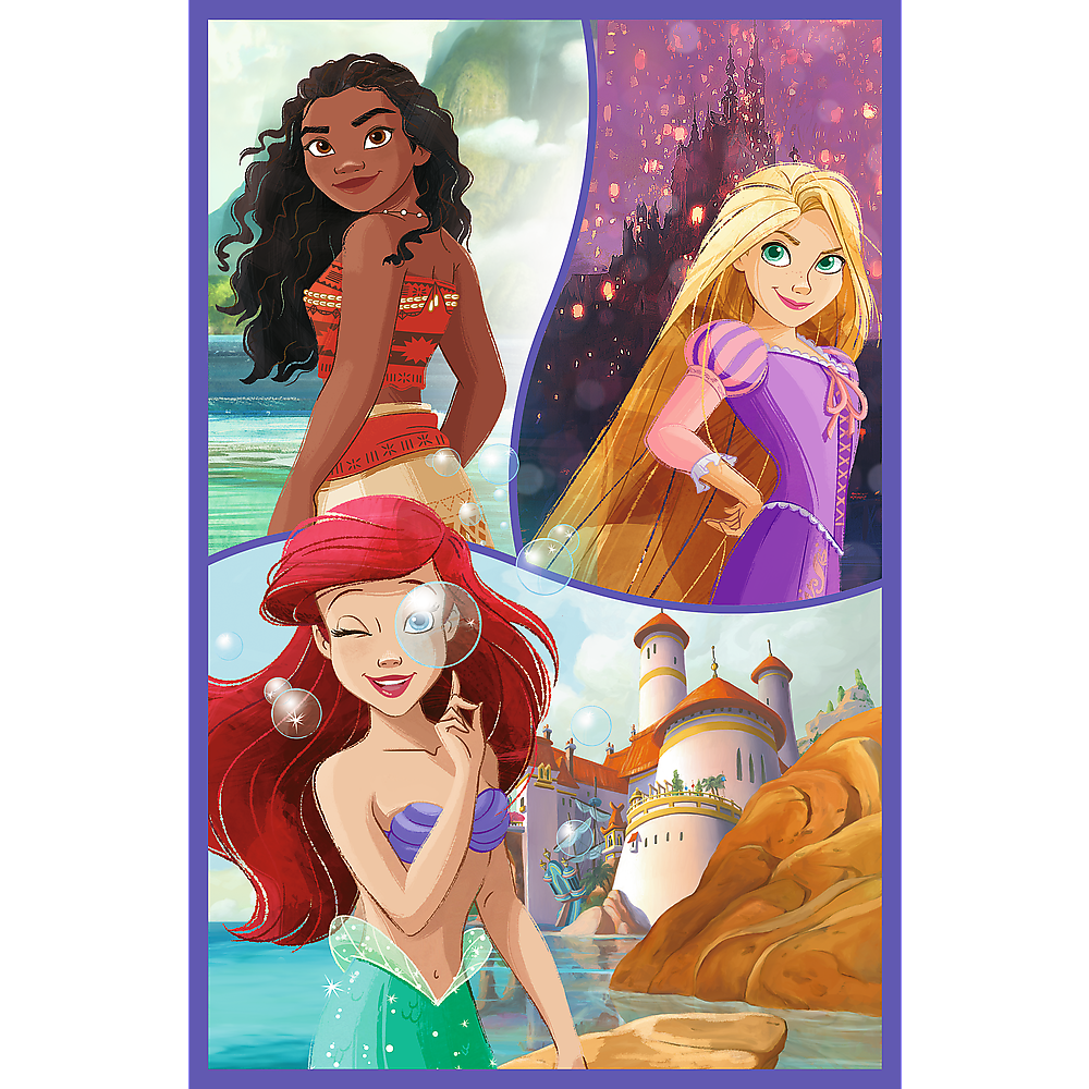 Puzzle - 3x80 - Princess Friends - Disney Princess Trefl 34884