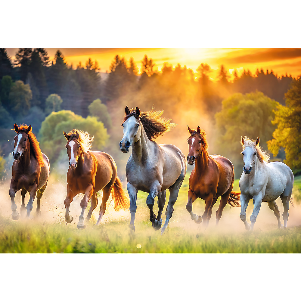 Puzzle - 1500 - Wilde Pferde Trefl 26215