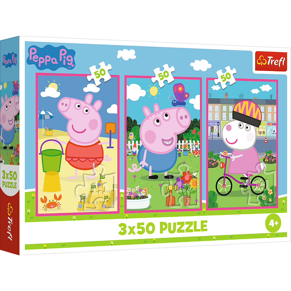 Puzzle - 3x50 - The Power Of Friendship / Peppa Pigmix 70% 34877