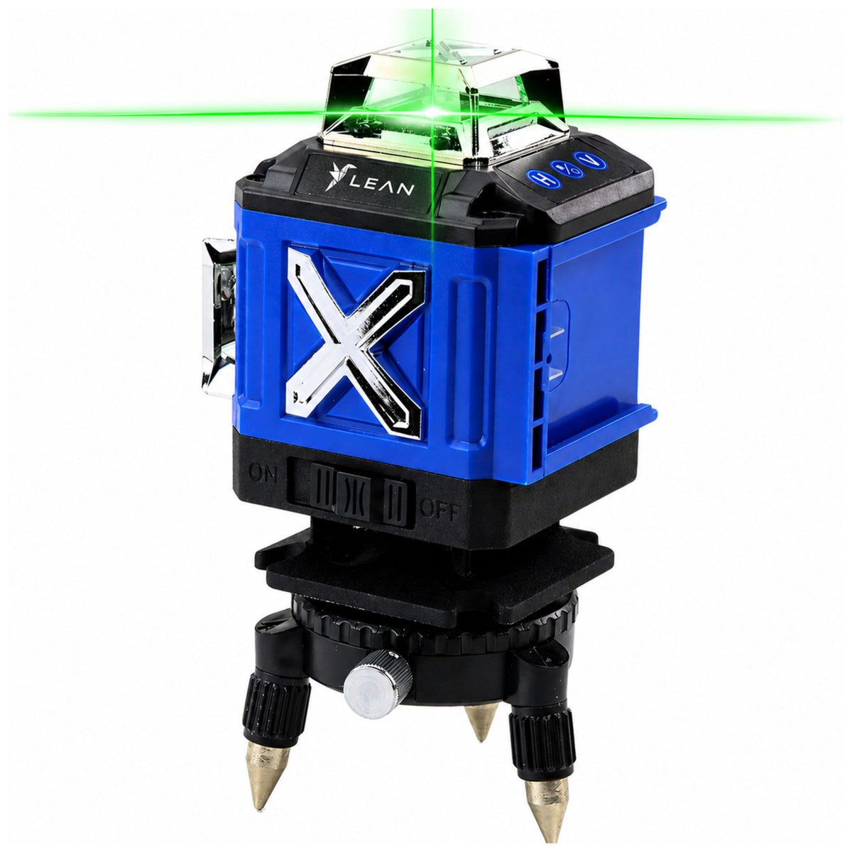 Avion nivel laser 4d 16 linii Carcasa 2 baterii Albastru