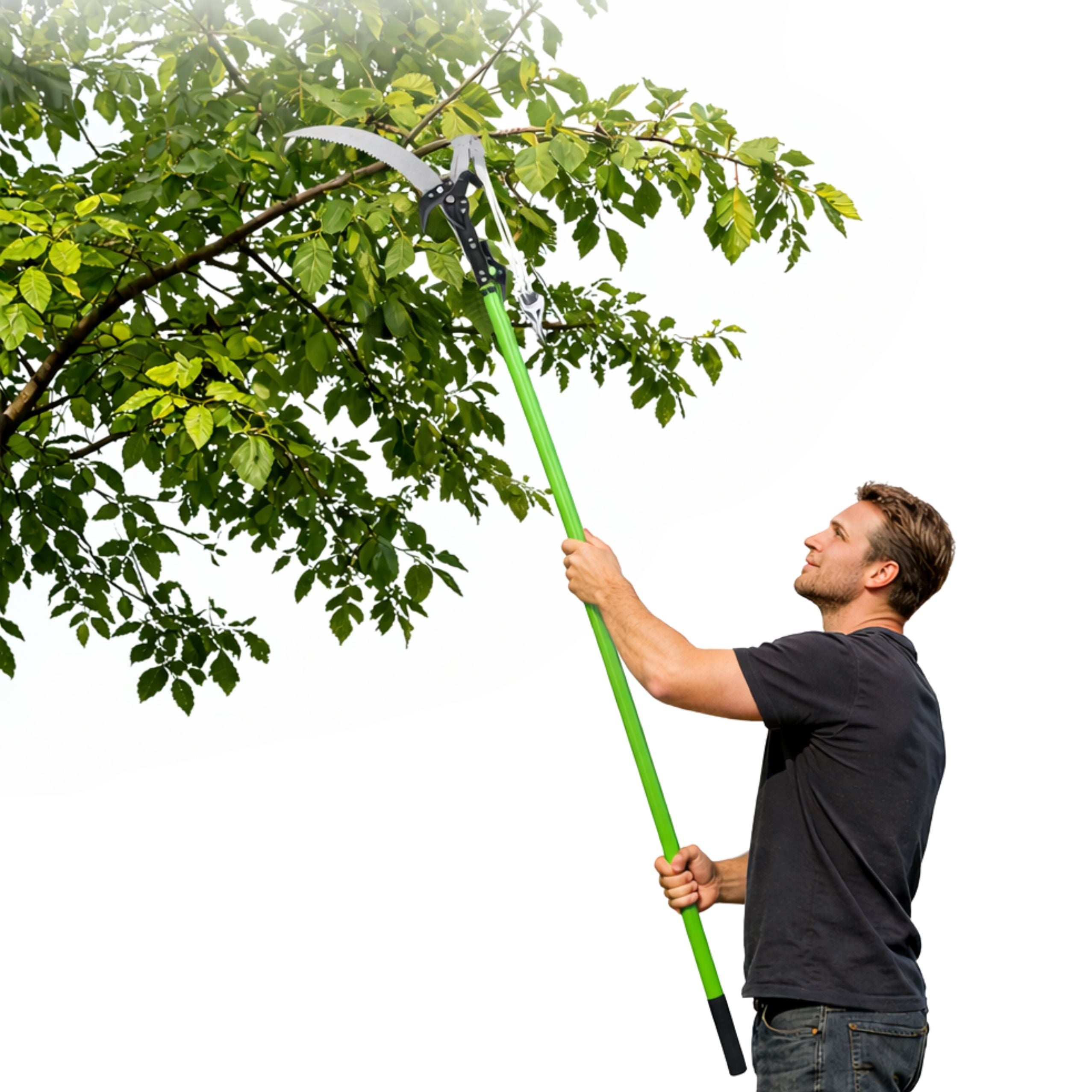 Telescopic Pruning Shears Pruner Branch Saw 2in1 On A Pole 125-240 Cm