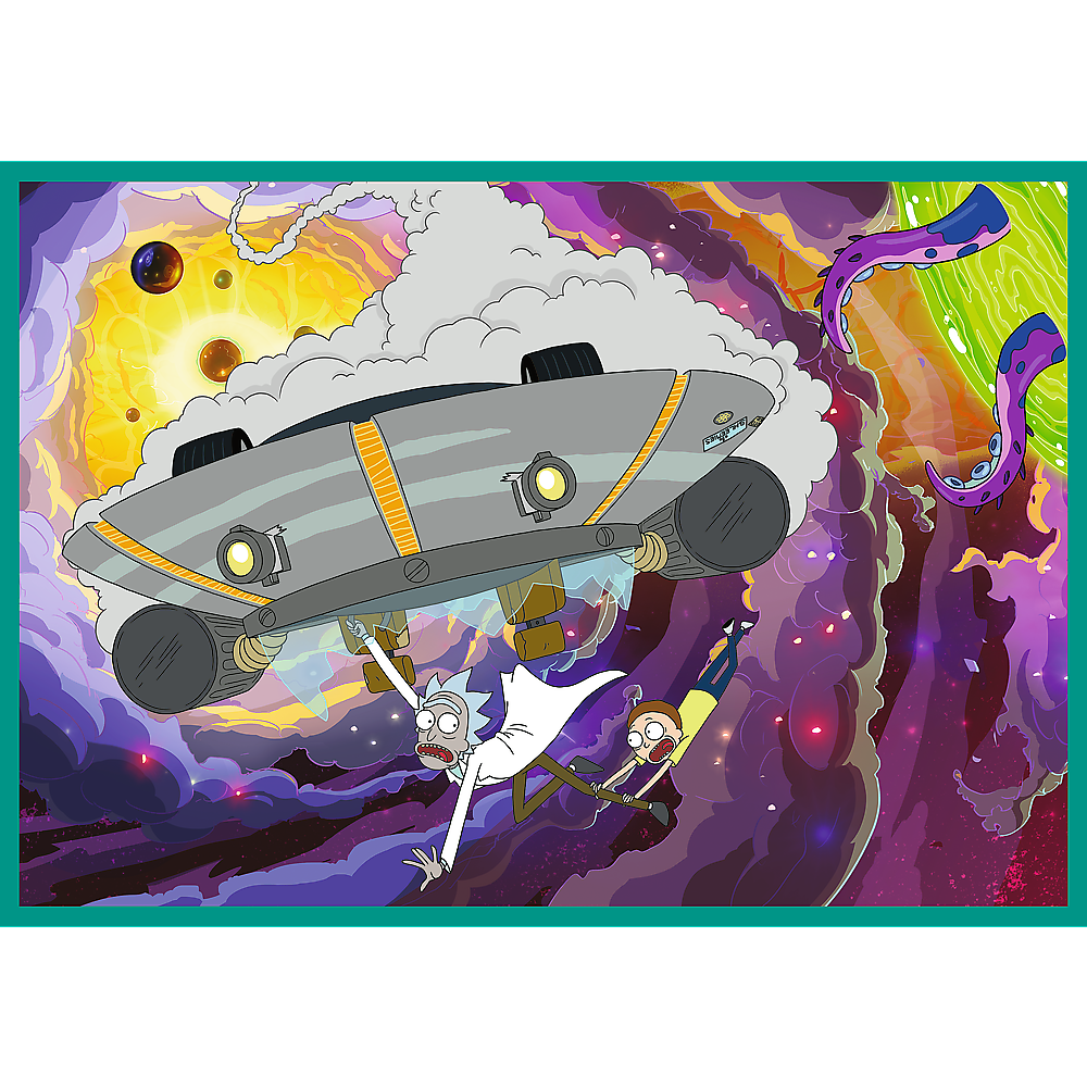 Puzzle - 4x250 - The Crazy World Of Rick And Morty - Warner Rick And Morty Trefl 13338