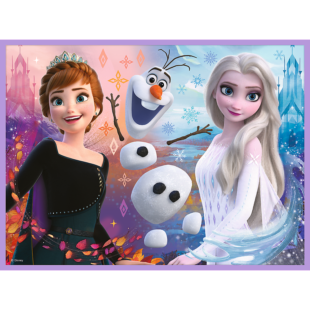 Puzzle - 2in1+memos Princesses In Their Land - Disney Frozen 2 93335