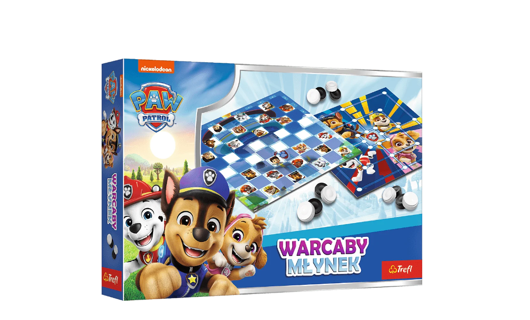 Jogo de damas e moinhos Paw Patrol Trefl 02798