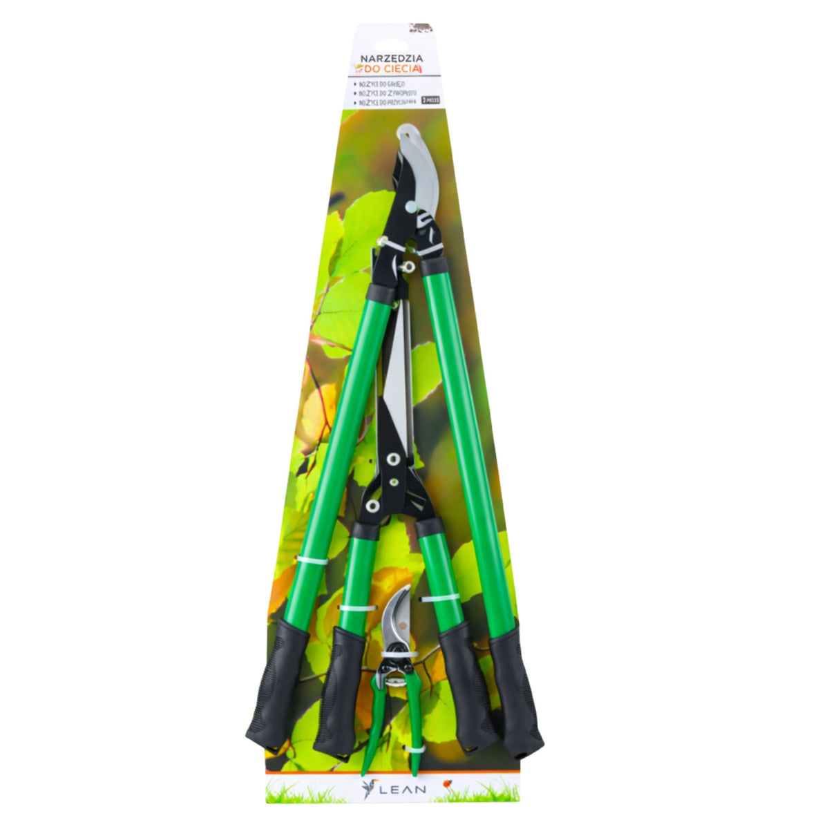 Set Of Garden Hedge Pruners With Case 3 Pcs.