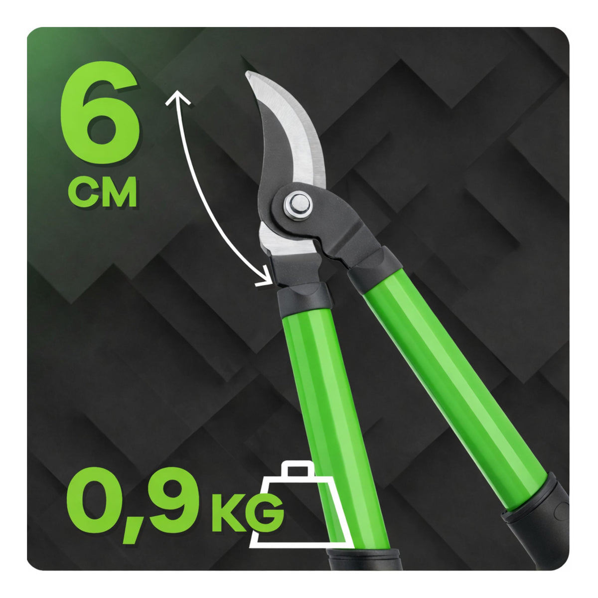 Set Of Garden Hedge Pruners With Case 3 Pcs.