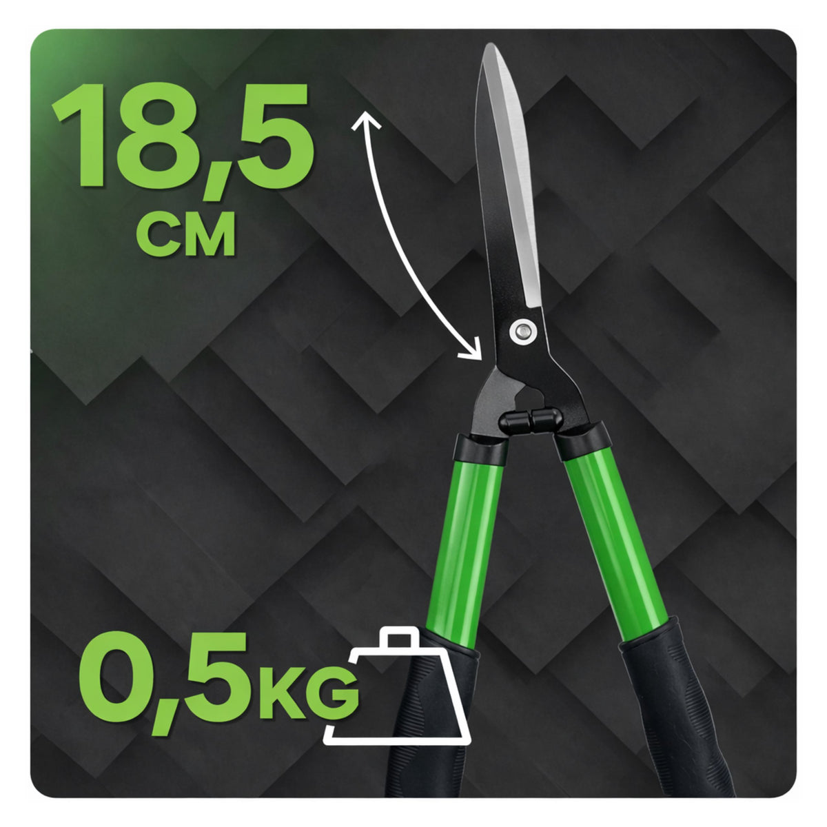 Set Of Garden Hedge Pruners With Case 3 Pcs.