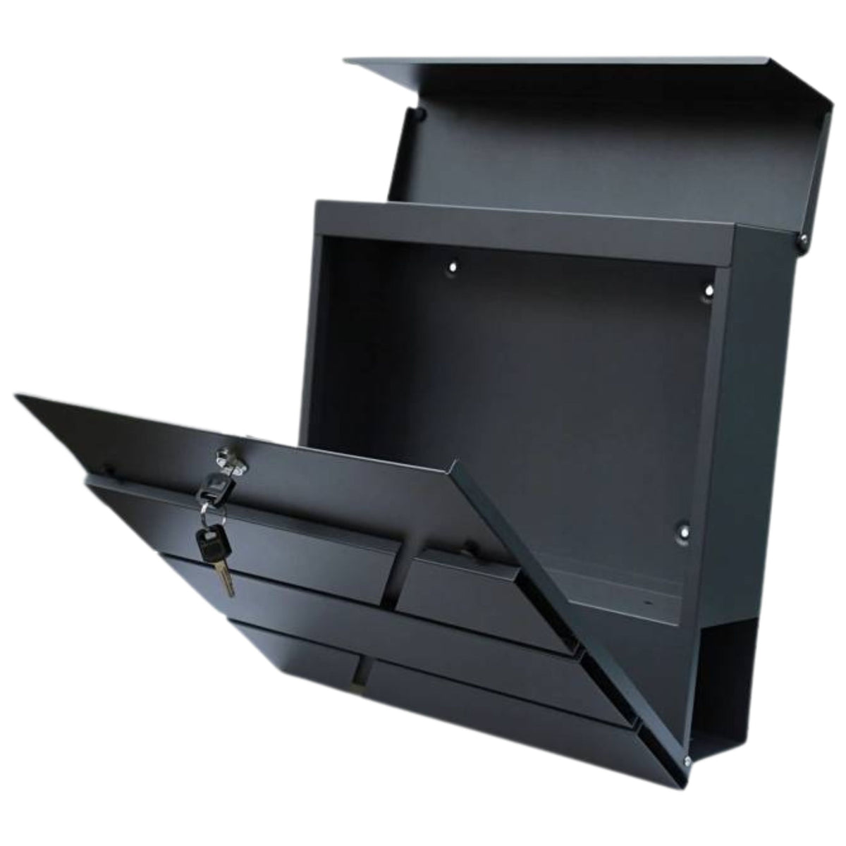 Large Mailbox For Letters And Newspapers Anthracite 37x37x11 Cm