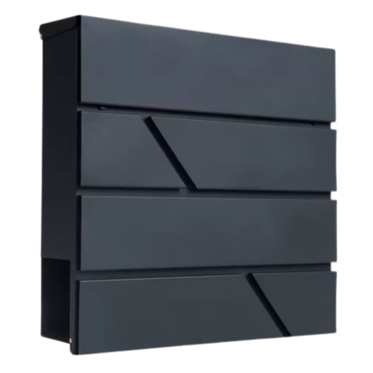 Large Mailbox For Letters And Newspapers Anthracite 37x37x11 Cm
