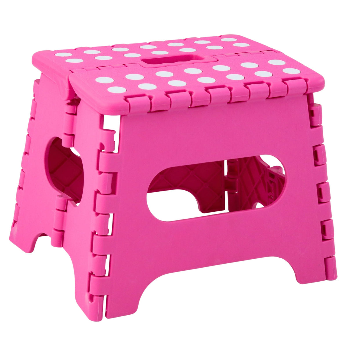Folding Stool Footrest Step Anti-slip Pink 24 X 19 Cm