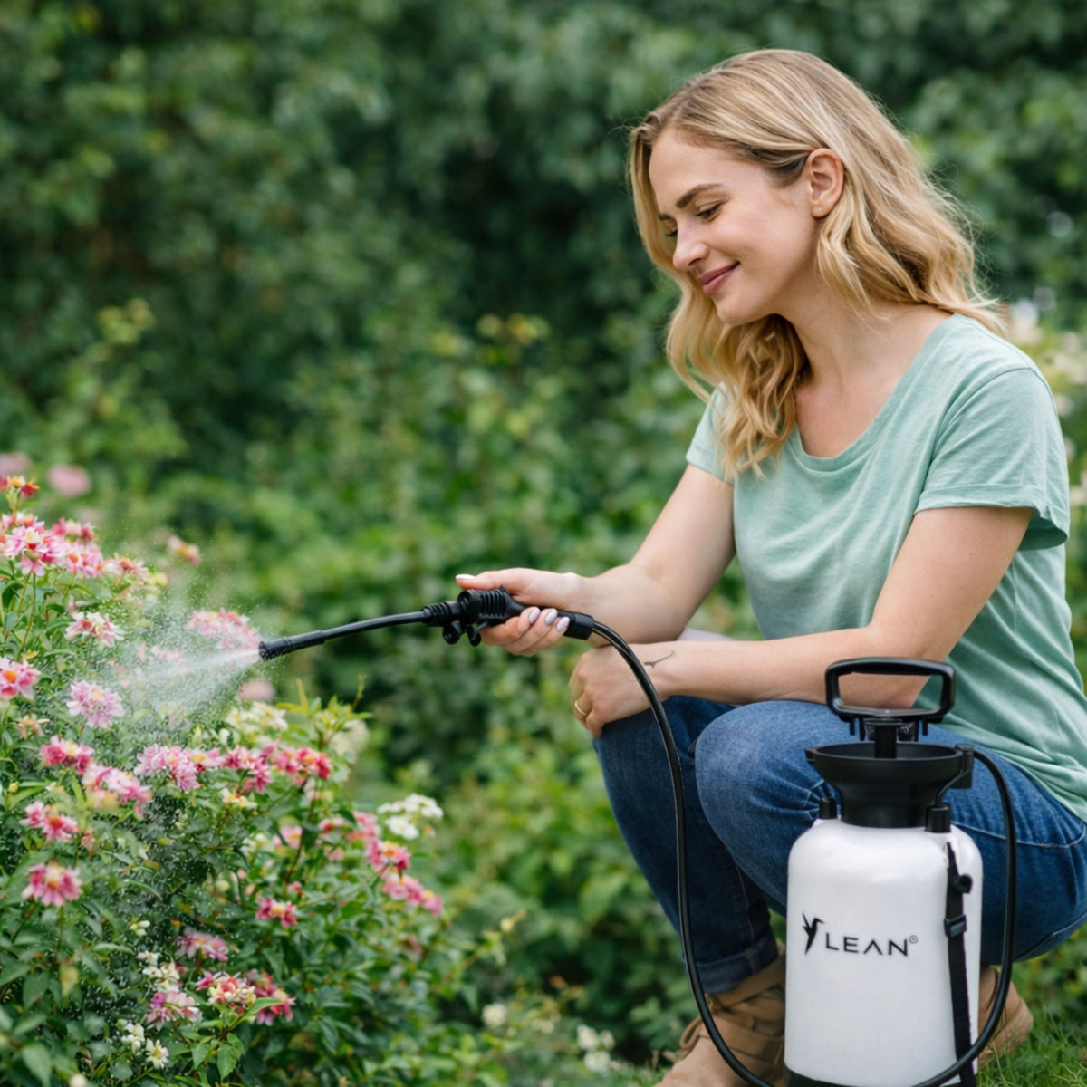 Manual Pressure Sprayer For Watering Fertilizing Spraying Lean 5l