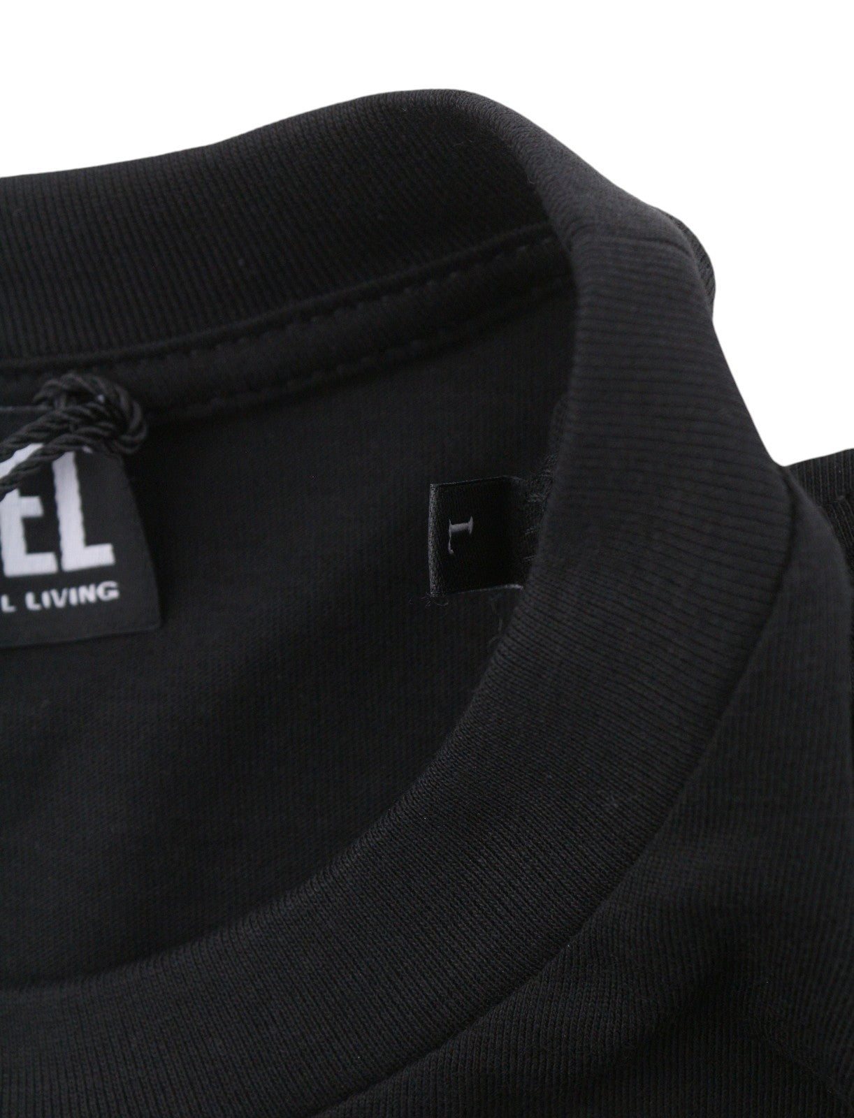 Diesel T-just 250232 Off Men T-shirtblack Cotton Tricot Short Sleeve