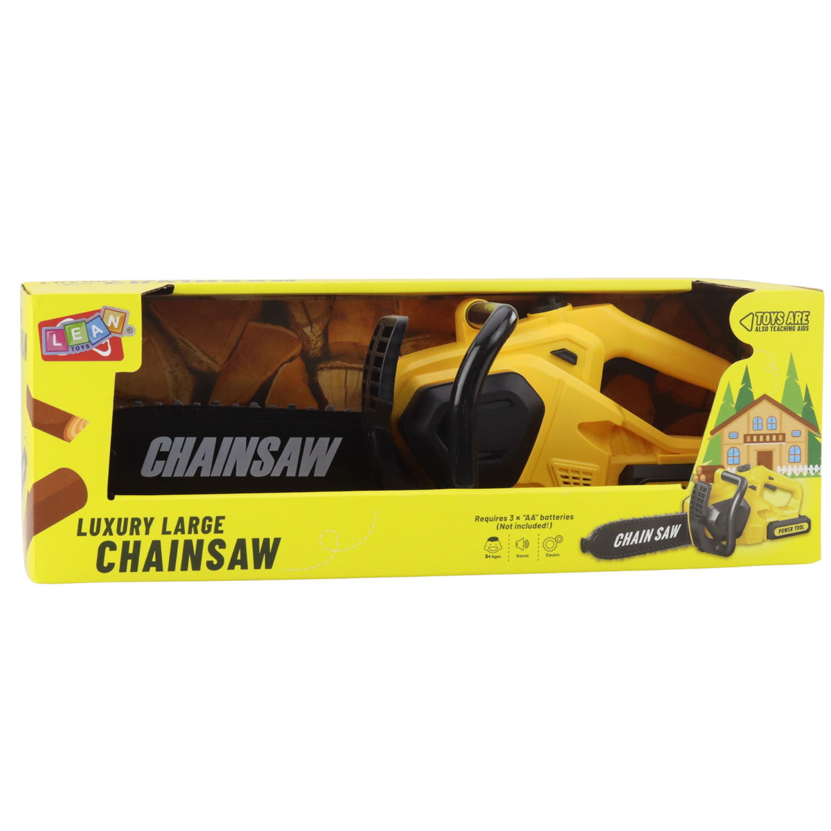 Toy Chainsaw For Kids Lights And Sounds Yellow
