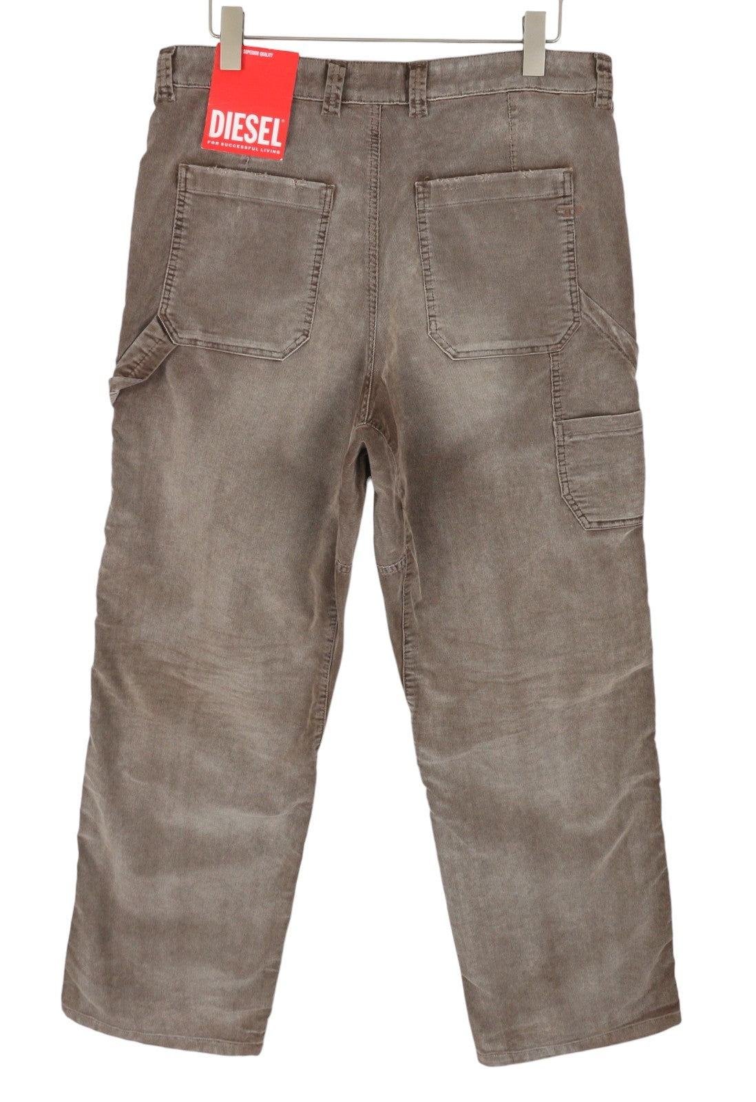 Diesel D-livery 068jf Men Trousersloose Straight Leg Corduroy Rrp275