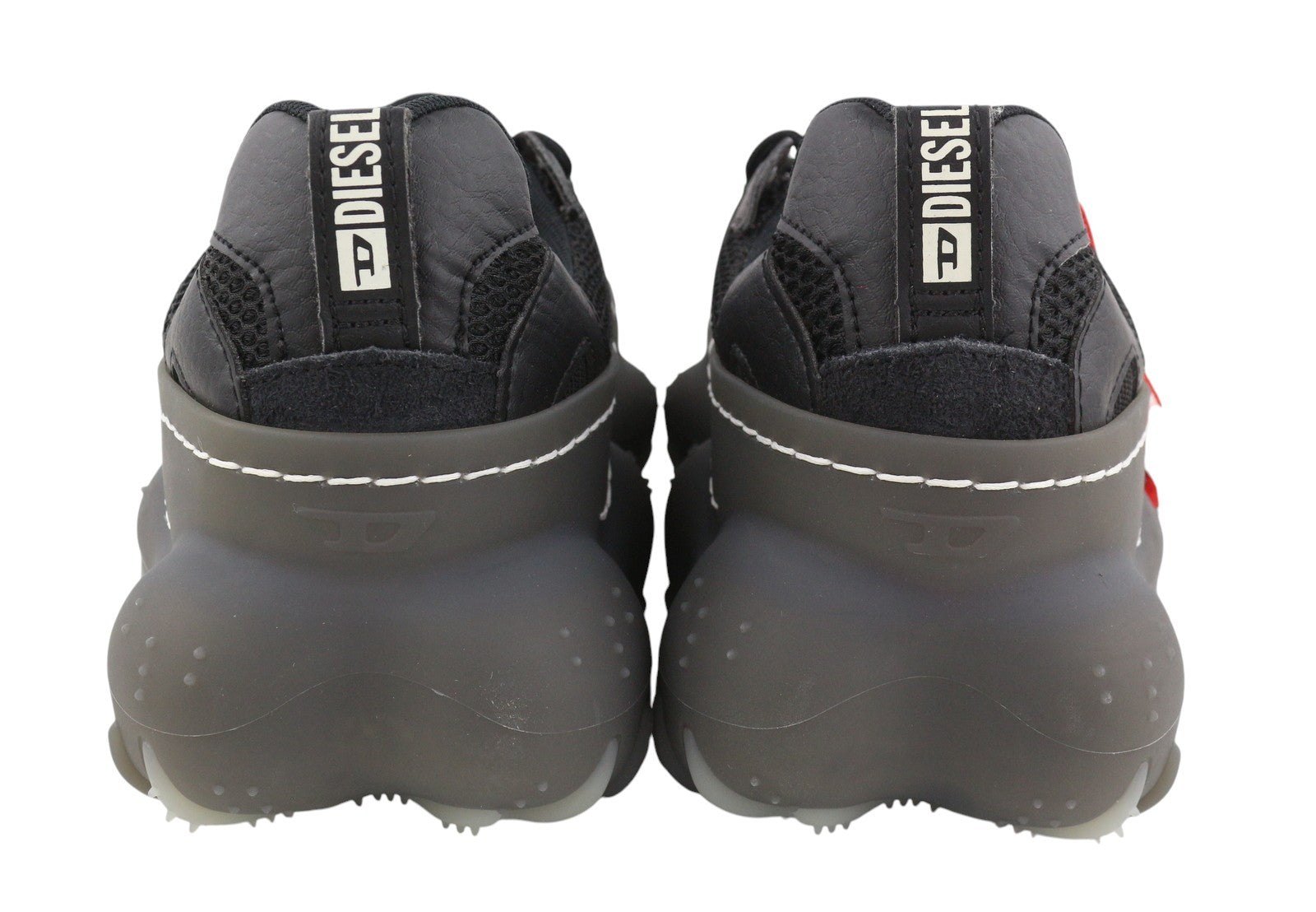 Diesel S-prototype P1 Men Sneakers Eu42 Black Low Top Lace Up Rrp350