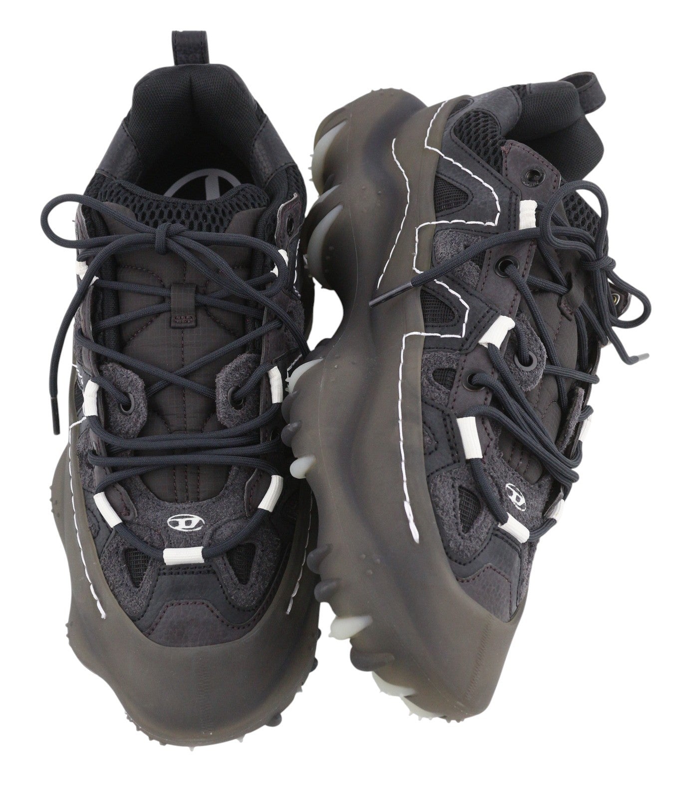 Diesel S-prototype P1 Hommes Baskets Eu43 Noir Bas À Lacets Rrp350