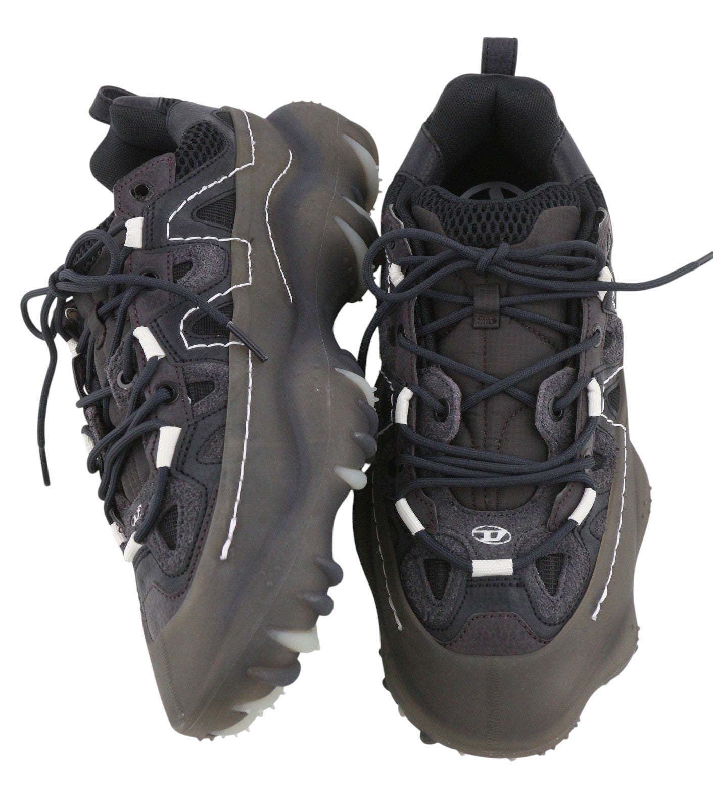 Diesel S-prototype P1 Hommes Baskets Eu43 Noir Bas À Lacets Rrp350