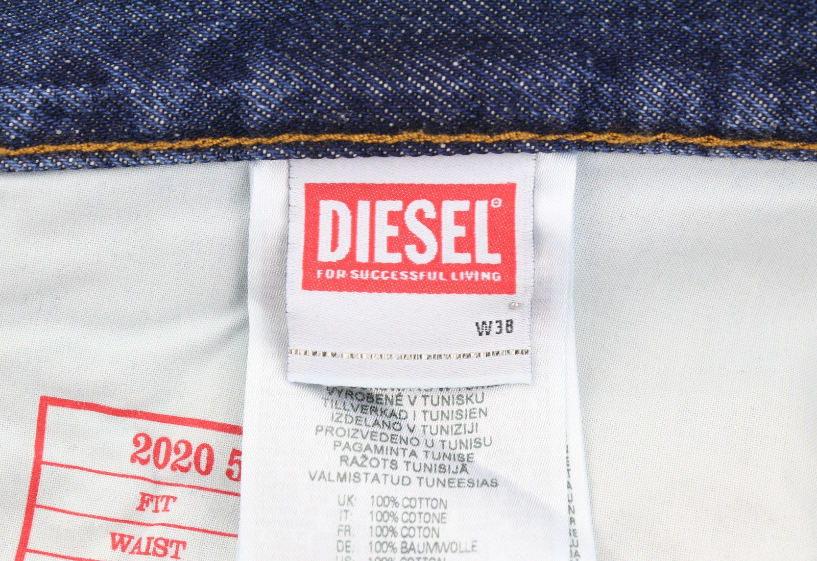 Diesel 2020 D-viker 09c03 Men Jeansblue Faded Regular Straight Rrp160
