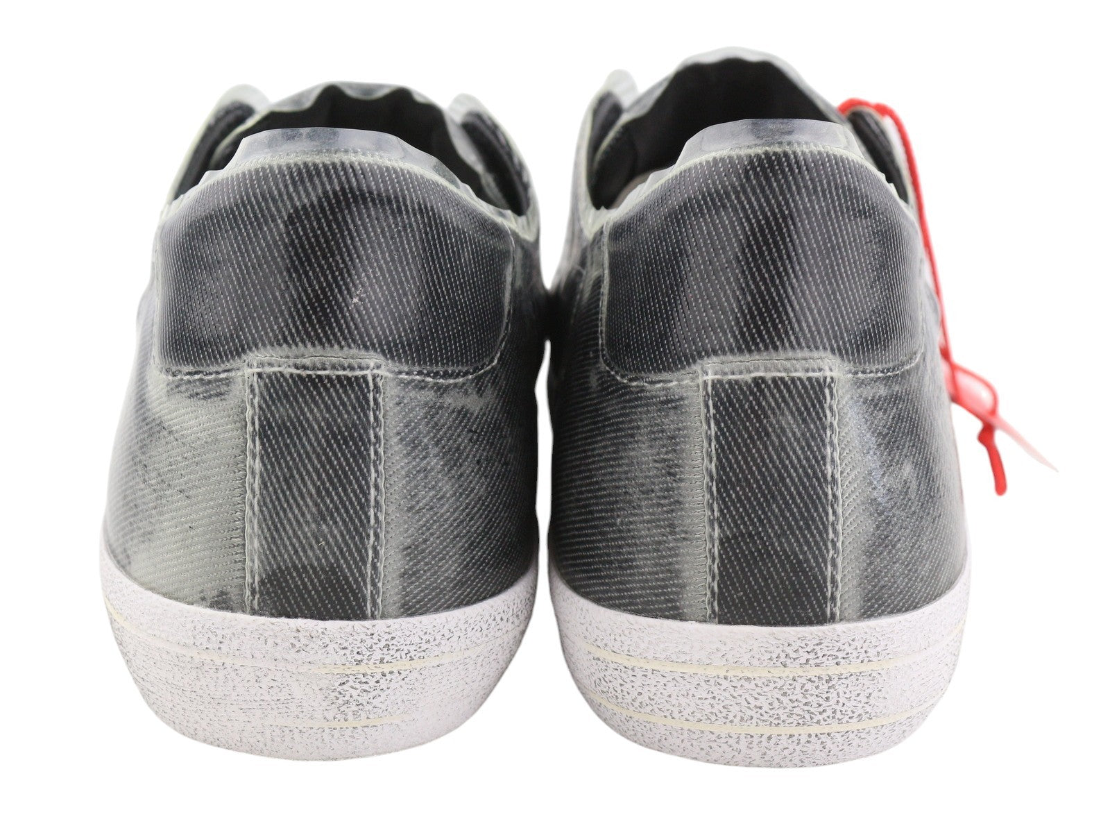 Diesel S-leroji Low Men Sneakers Eu43 Black Canvas With Tpu Overlay Rrp270