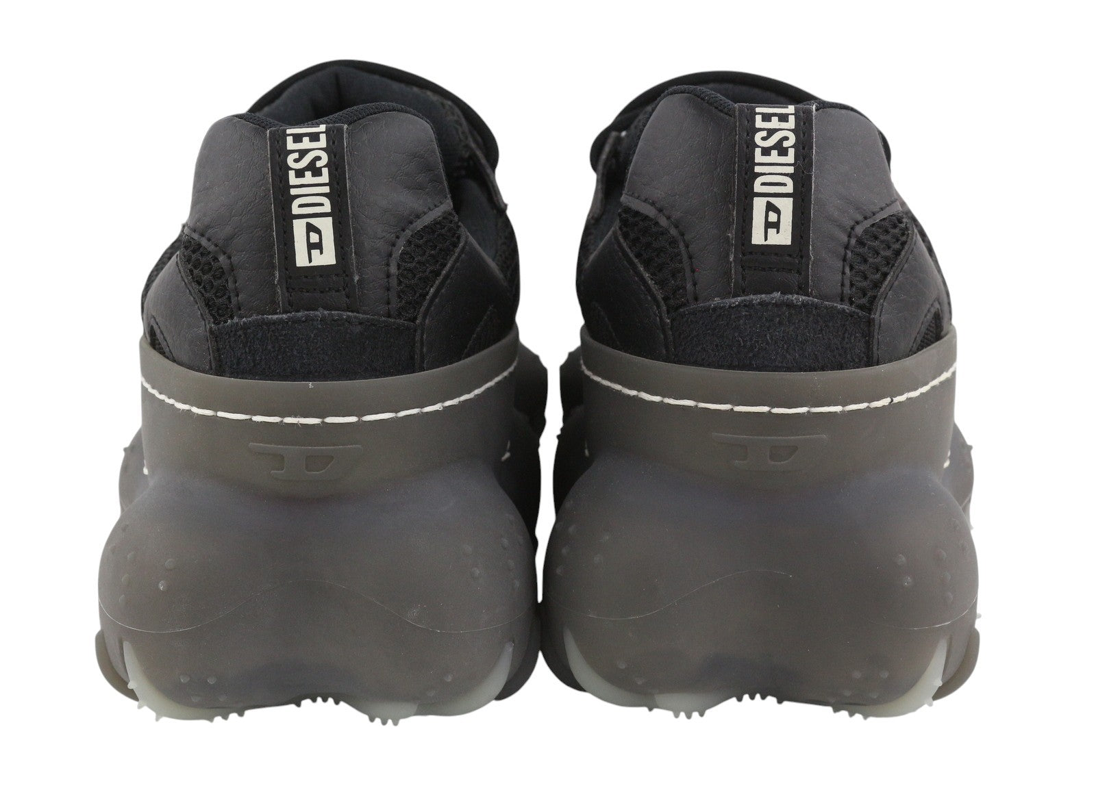 Diesel S-prototype P1 Men Sneakers Eu43 Black Low Top Lace Up Rrp350