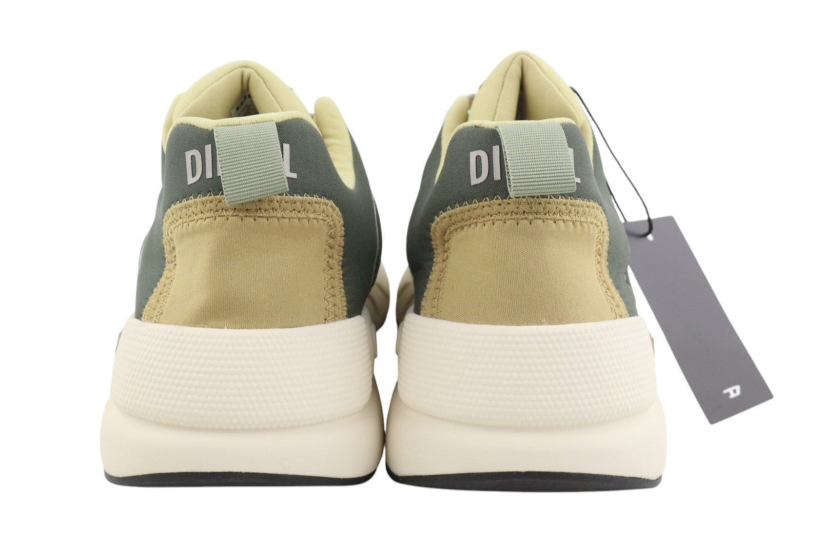 Diesel S-serena Low Men Sneakers Eu44 Sand Low Top Lace Up Almond Toe Rrp195