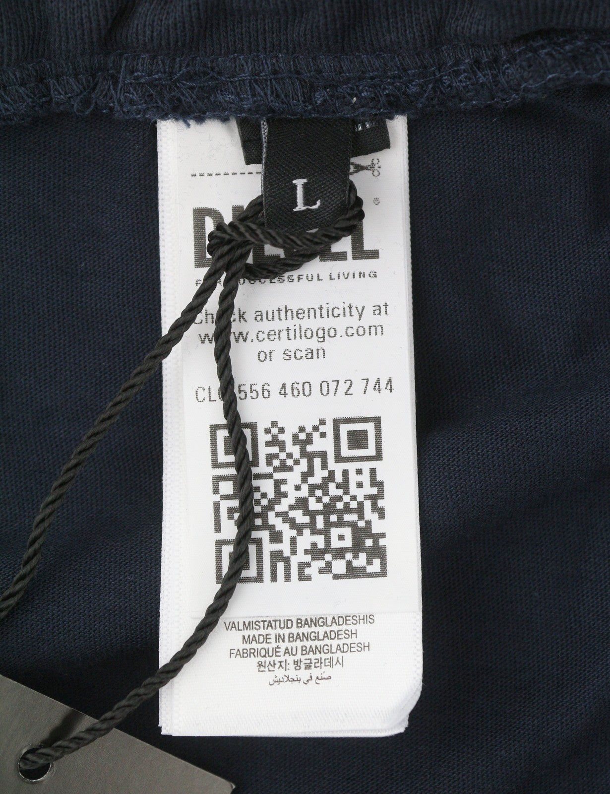 Diesel P-tary New D Logo Men Trousersdark Blue Drawstring Waist Sweatpants