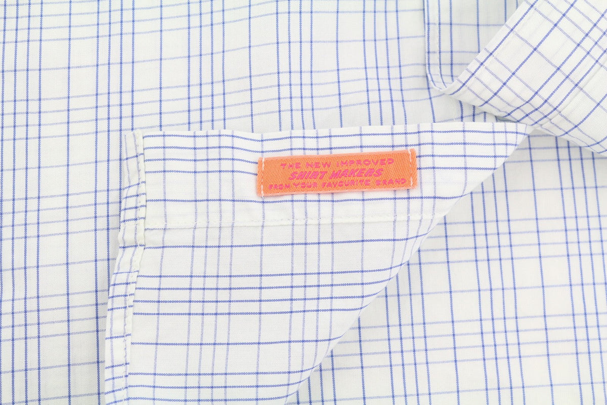 Scotch & Soda Mænd Shirtwhite Plaid Bomuld Button-up Patch Pocket Spread