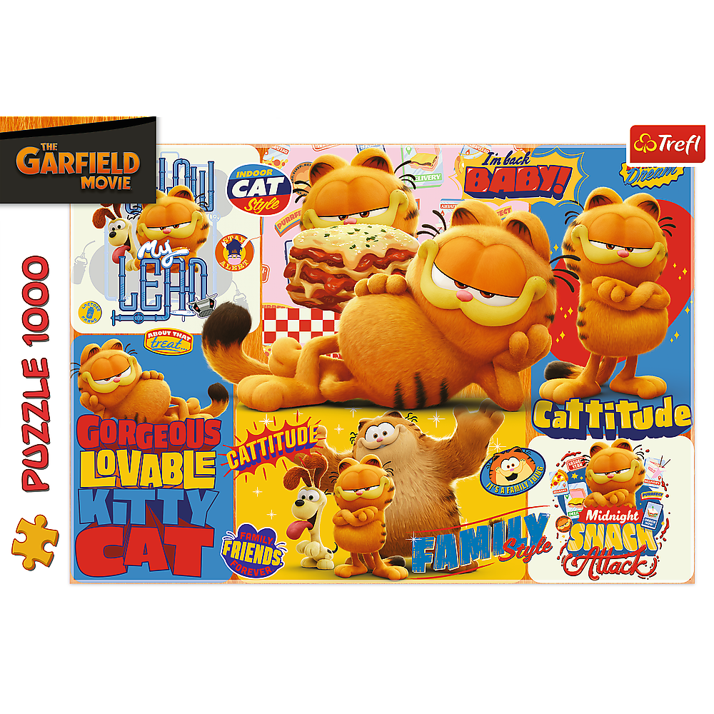 Puzzle - 1000 - Garfield's Adventures - Garfield Trefl 10935