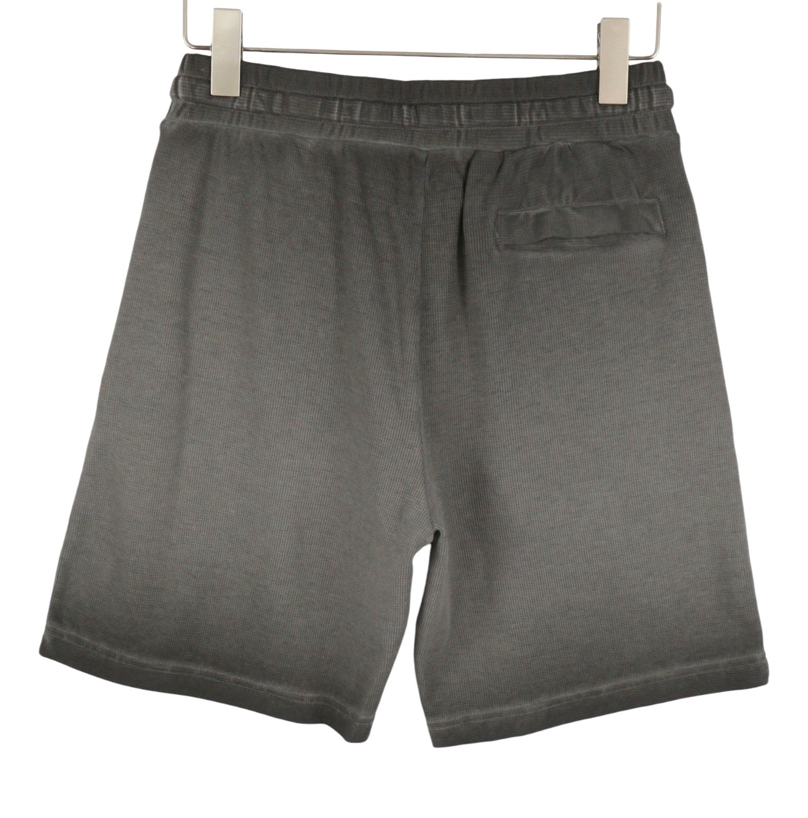 Diesel P-stalt-waf Men Shortsgrey Faded Look Pique Waffle Knit Cotton