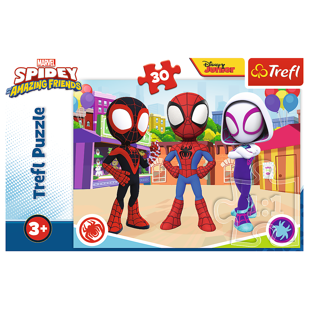 Puslespil - 30 - Adventures Of Spidey And Friends - Trefl 18285