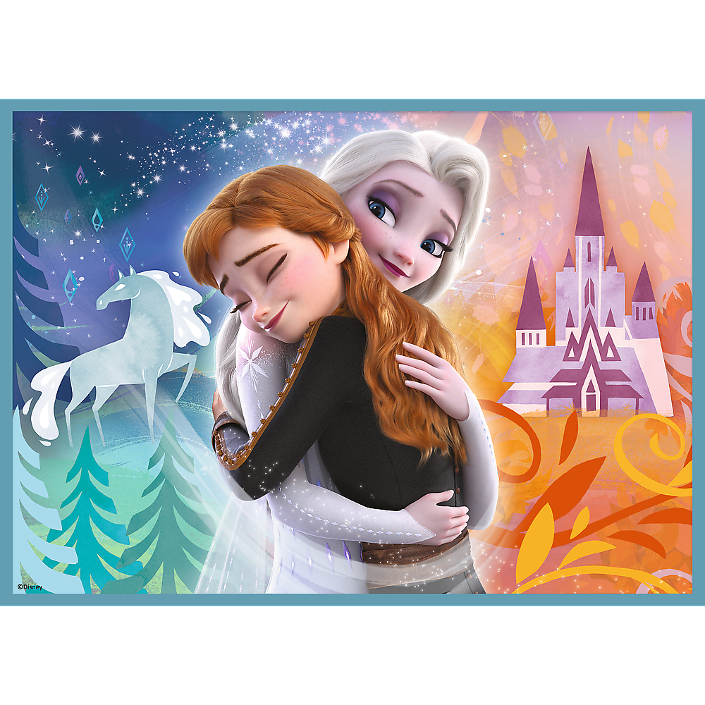 Puzzle - 4in1 (12 15 20 24) - The Amazing World Of Frozen - Trefl 34381