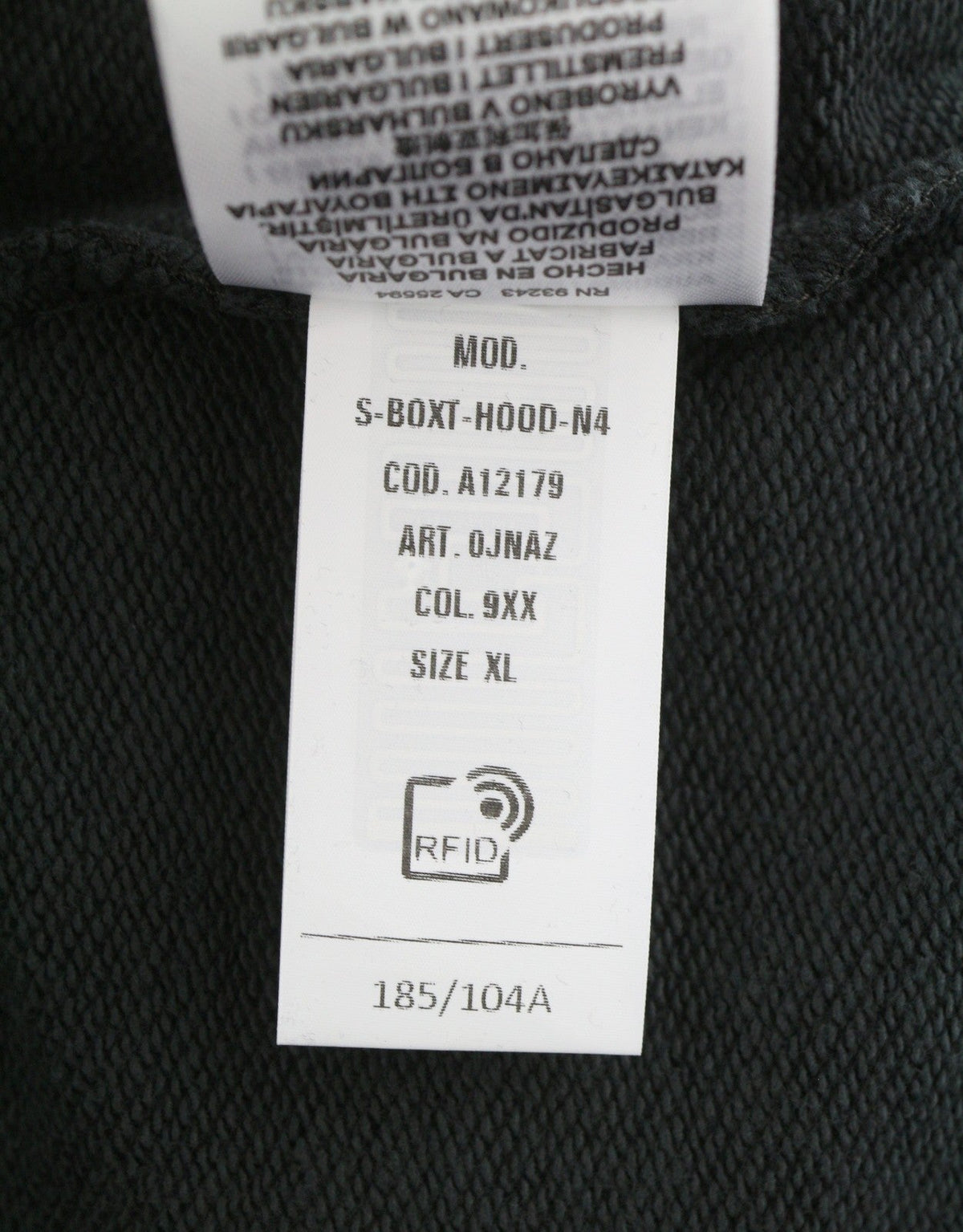 Felpa con cappuccio S-boxt-hood-n4