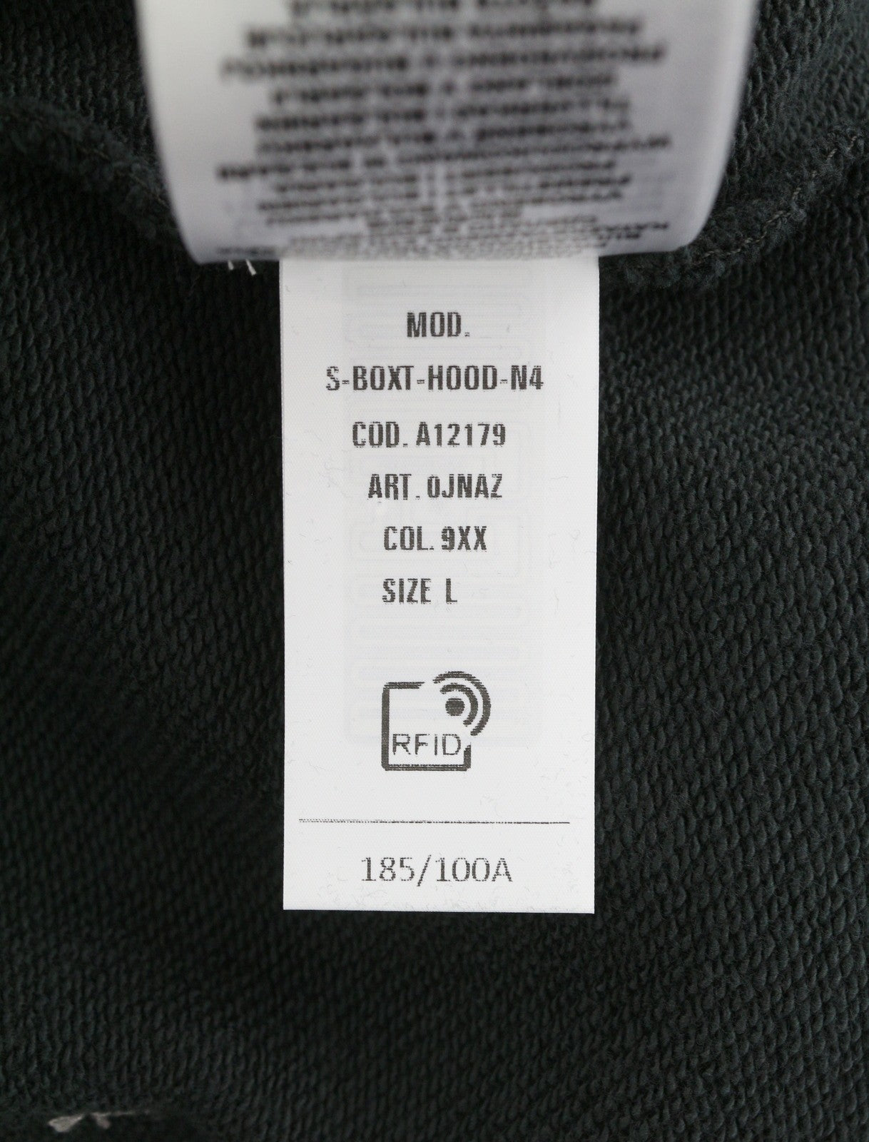 Diesel S-boxt-hood-n4 Men Hoodiedark Grey Oversized Distress Pull On Rrp195