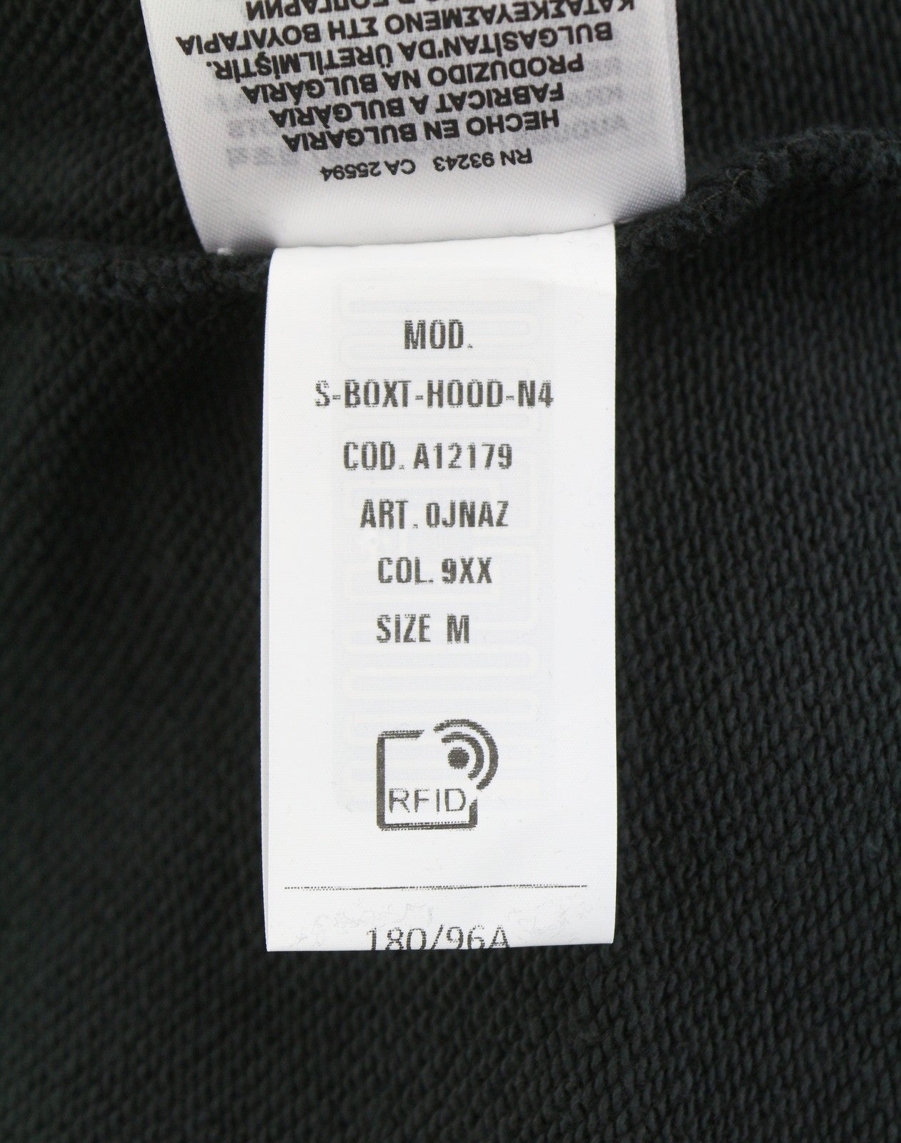 Diesel S-boxt-hood-n4 Men Hoodiedark Grey Oversized Distress Pull On Rrp195
