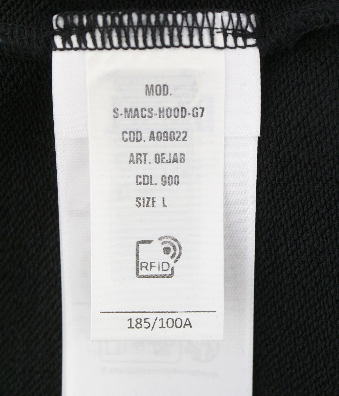 Diesel S-macs-hood-g7 Men Hoodieblack Patterned Kangaroo Pocket Rrp175