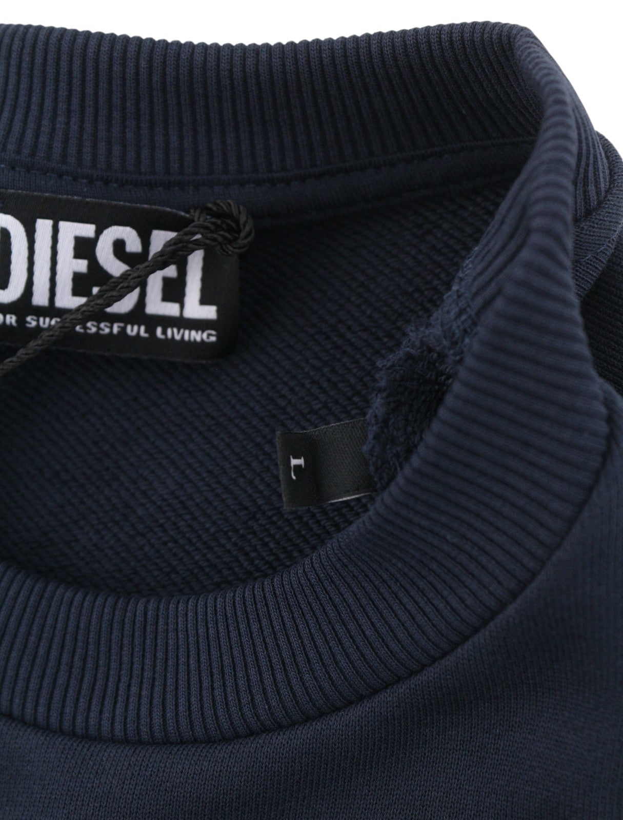 Diesel S-gir-crewneck Tone On Tone Men Sweatshirtdark Blue Pull On Rrp125