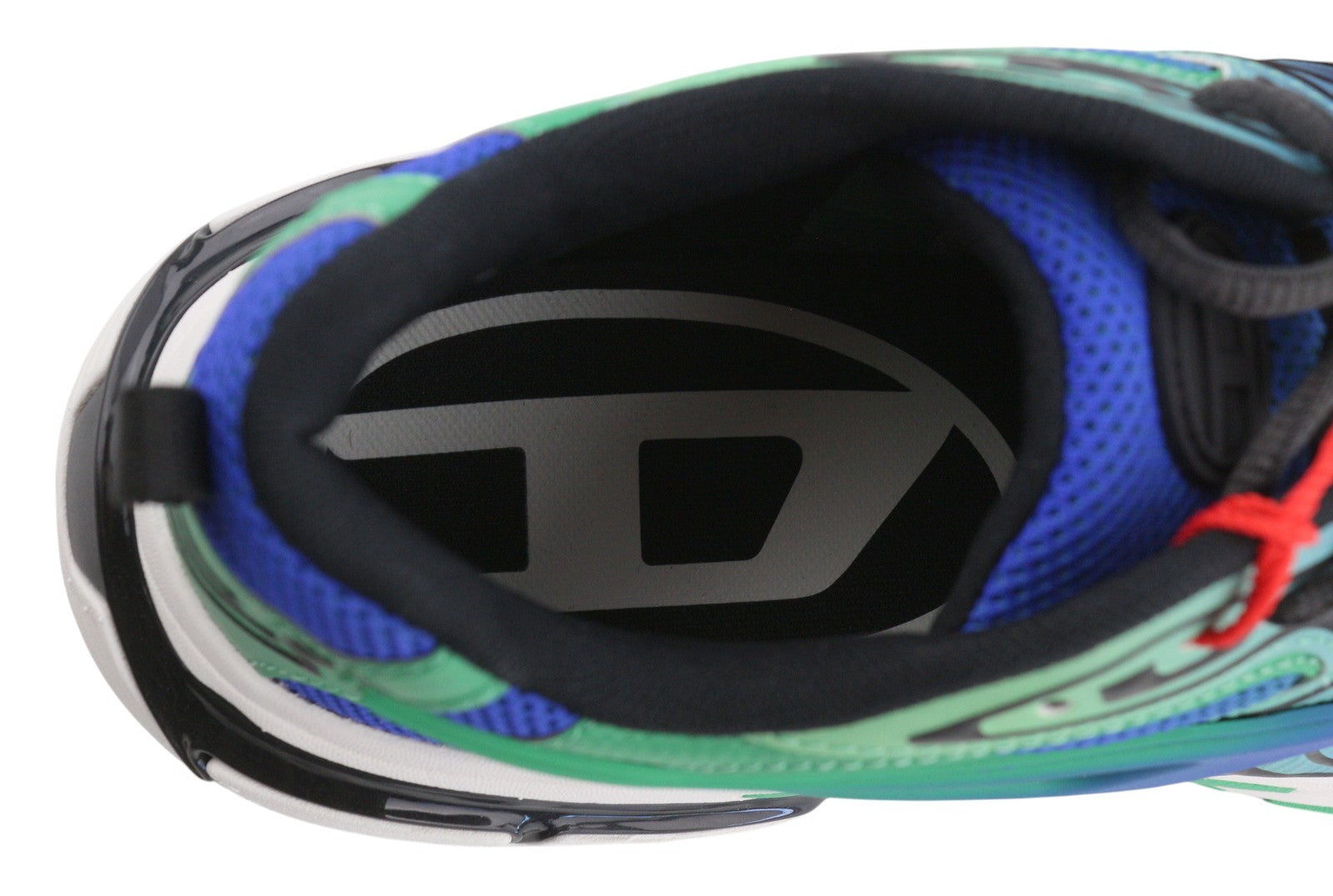 Diesel S-serendipity Pro-x1 Men Sneakers Eu42 Blue & Green Panelled Low Rrp275