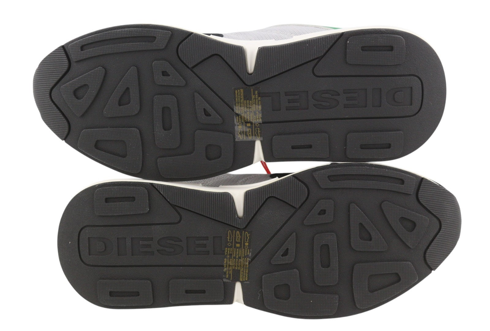 Diesel S-serena Low Men Sneakers Eu45 Grey Leather Details Almond Toe Rrp195